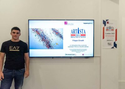 L'artista contemporaneo Filippo Circelli espone presso la Galleria Espacio di Londra, in occasione del Premio Artista del Regno Unito – Top Selection London 2025, organizzato dall’associazione culturale PitturiAmo.