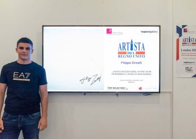 L'artista contemporaneo Filippo Circelli espone presso la Galleria Espacio di Londra, in occasione del Premio Artista del Regno Unito – Top Selection London 2025, organizzato dall’associazione culturale PitturiAmo.