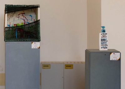 Esposizione delle opere "Il punto di vista" e "Questo è!" dell'artista Filippo Circelli, in occasione dell'evento "Metafore" avvenuto a Caltanissetta, Sicilia, presso il palazzo Moncada